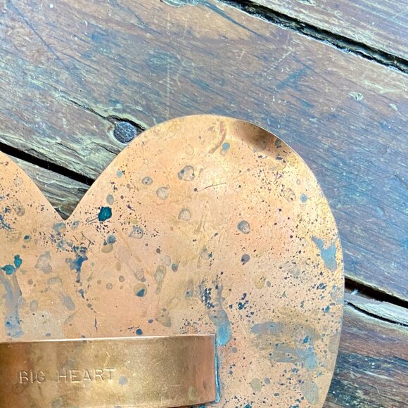 Vintage Martha Stewart by Mail Big Heart Copper Cookie Cutter Large 8" - Picture 4 of 4